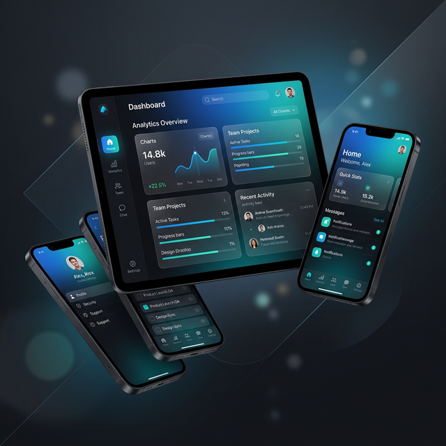 Professional Web & Mobile Development Mockup